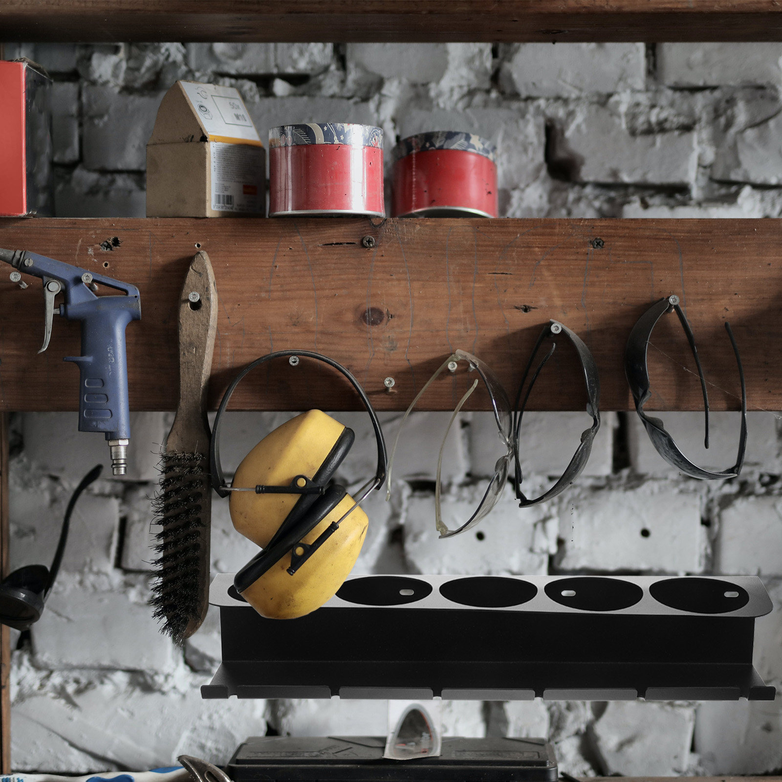 Workshop Tools Rack - 1 комплект прочного металлического настенного органайзера
