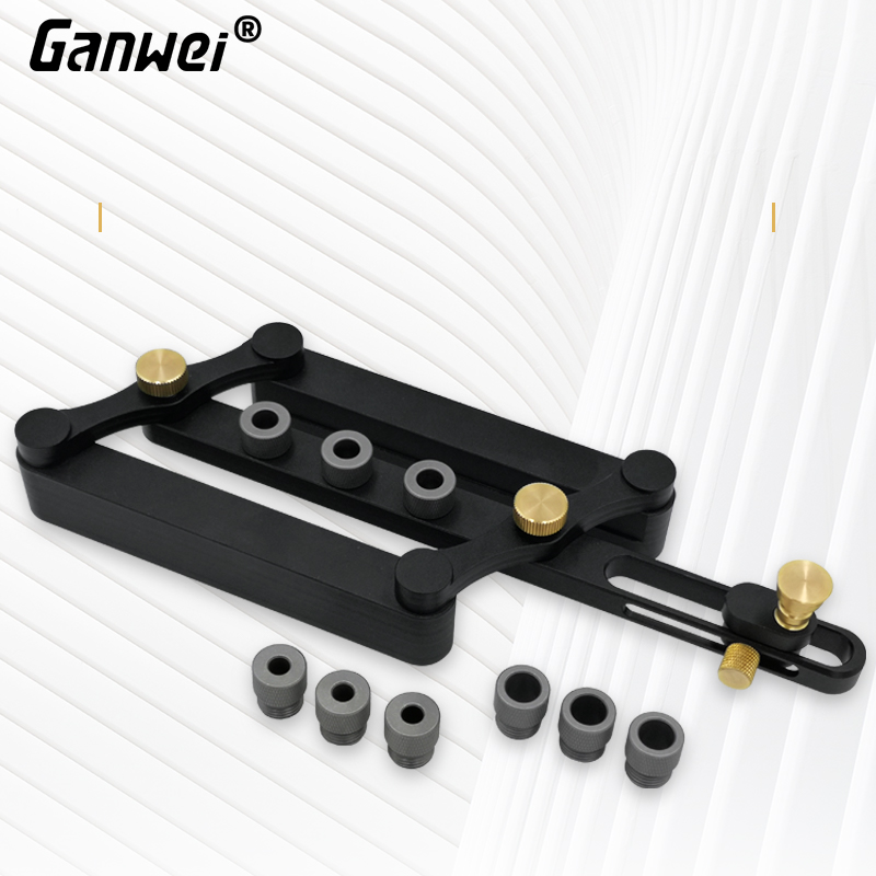 Pocket Hole Jig - Самоцентрирующийся дюбельный шаблон, метрический деревянный перфоратор,