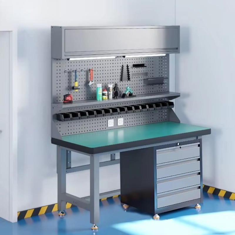 Workshop Tools Table - Усиленный антистатический верстак для мастерской, настраиваемый,