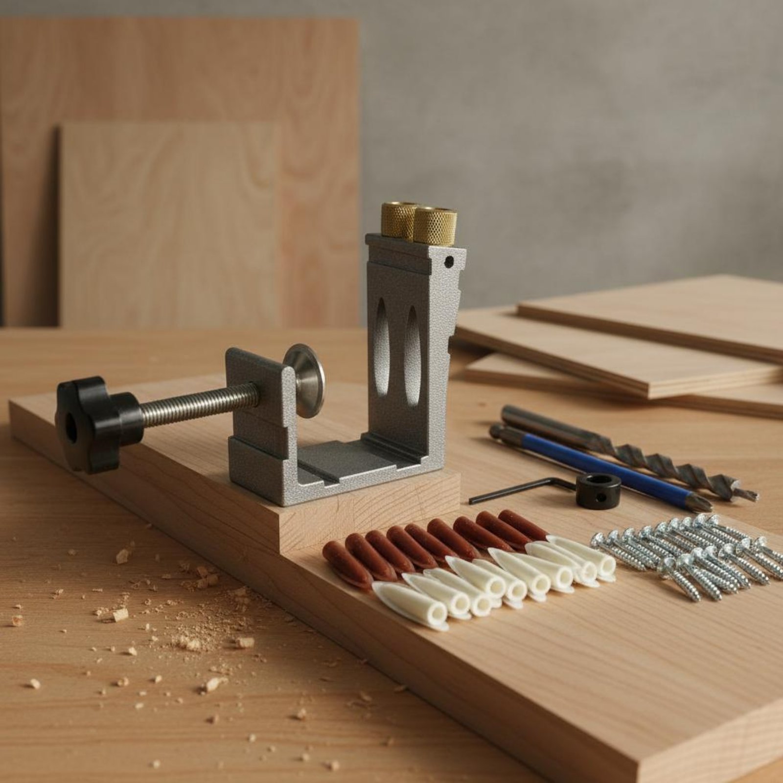 Набор для сверления угловых от – обзор и цена Pocket Hole Jig